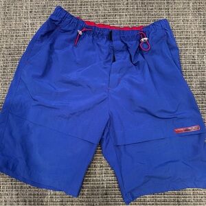 Vintage Chaps Cargo Shorts Blue with Red Details